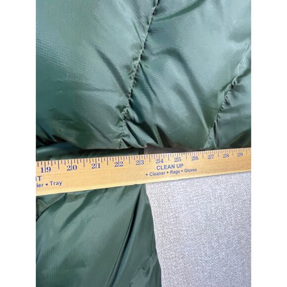 L.L. Bean Mens Medium Green 80% Down Fill Hooded Puffer Jacket Zip Front Outdoor - Picture 4 of 6